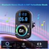 GizmoVine Bluetooth FM Transmitter with Clip Mount, QC3.0 and PD Fast Charging GizmoVine Bluetooth FM Transmitter with Clip Mount, QC3.0 and PD Charging