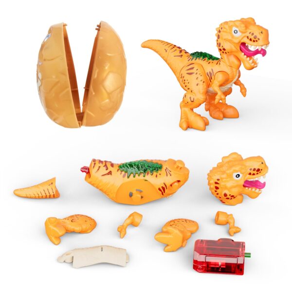 GizmoVine Dinosaur Egg, Build-Your-Own T-Rex with Sounds and Lights GizmoVine Dinosaur Egg Toy, Build-Your-Own T-Rex with Sounds and Lights