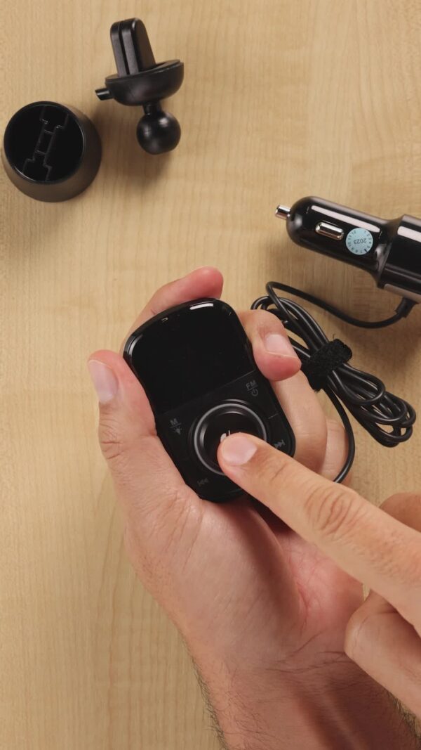 GizmoVine Bluetooth FM Transmitter with Clip Mount, QC3.0 and PD Fast Charging GizmoVine Bluetooth FM Transmitter with Clip Mount, QC3.0 and PD Charging