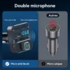 GizmoVine Transmetteur FM Bluetooth 5.3 PD 36W avec double microphone
