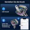 GizmoVine Bluetooth 5.3 FM Transmitter, 54W with PD 36W and QC3.0 18W GizmoVine Transmetteur FM Bluetooth 5.3 54W avec PD 36W et QC3.0 18W