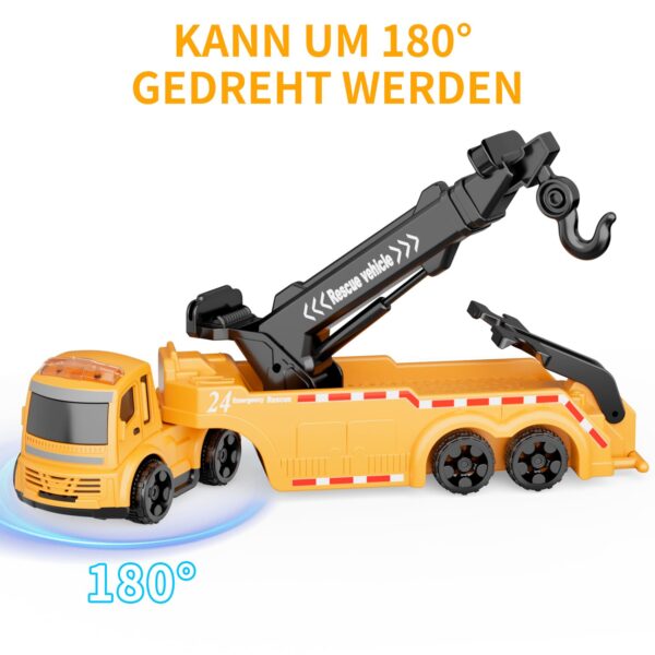GizmoVine Camion Dépanneuse Jouet avec grue rotative à 360°