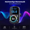 GizmoVine Transmisor FM Bluetooth con base adhesiva y clip