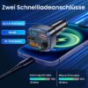 GizmoVine Car FM Transmitter with Bass Boost, PD 30W and QC 18W