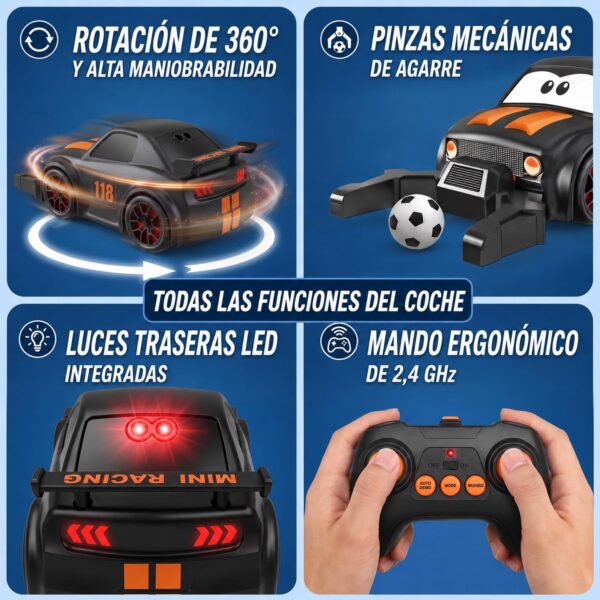 GizmoVine Juego de Fútbol RC para 2 Jugadores, 2 Coches Teledirigidos con Campo y Porterías GizmoVine Juego de Fútbol RC para 2 Jugadores, 2 Coches Teledirigidos con Campo y Porterías