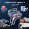 GizmoVine Bluetooth 5.3 FM Transmitter for Car, PD 36W & QC 18W Charger