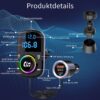 GizmoVine Transmisor FM Bluetooth con base adhesiva y clip