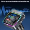 GizmoVine Bluetooth 5.3 FM Transmitter, 54W with PD 36W and QC3.0 18W GizmoVine Transmetteur FM Bluetooth 5.3 54W avec PD 36W et QC3.0 18W