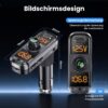GizmoVine Transmetteur FM Bluetooth avec double écran 270° et 42W PD/QC