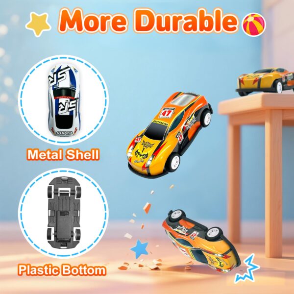GizmoVine 22-Piece Toy Car Set with 8 Roadblocks, Metal Pull-Back Cars 1:64 GizmoVine 22-Piece Toy Car Set with 8 Roadblocks, Metal Pull-Back Cars 1:64