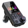 GizmoVine Bluetooth FM Transmitter with 4.5 cm Colour Display and QC3.0 Charging GizmoVine Bluetooth FM Transmitter with 4.5 cm Colour Display and QC3.0