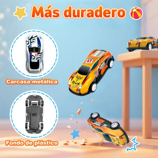 GizmoVine Set de 22 Coches de Juguete de Metal con 8 Obstáculos, Coches de Retroceso 1:64 GizmoVine Set de 22 Coches de Juguete de Metal con 8 Obstáculos, Coches de Retroceso 1:64