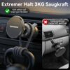 GizmoVine MagSafe Car Mount for Air Vent, 20 N52 Magnets