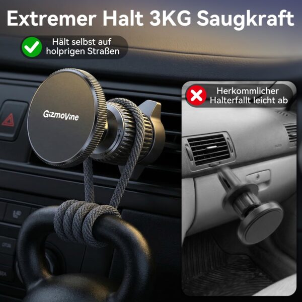 GizmoVine MagSafe Car Mount for Air Vent, 20 N52 Magnets