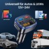 GizmoVine Car FM Transmitter with Bass Boost, PD 30W and QC 18W