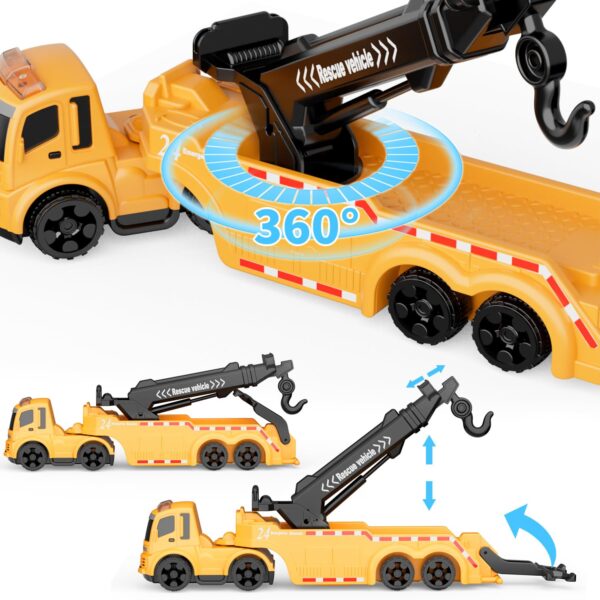 GizmoVine Camion Dépanneuse Jouet avec grue rotative à 360°