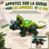 GizmoVine Build-Your-Own Triceratops Kit with Light-Up Dinosaur Egg GizmoVine Kit Tricératops à monter avec œuf de dinosaure lumineux