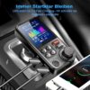 GizmoVine Bluetooth FM Transmitter with 4.5 cm Colour Display and QC3.0 Charging GizmoVine Bluetooth FM Transmitter with 4.5 cm Colour Display and QC3.0