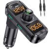 GizmoVine Transmetteur FM Bluetooth avec double écran 270° et 42W PD/QC