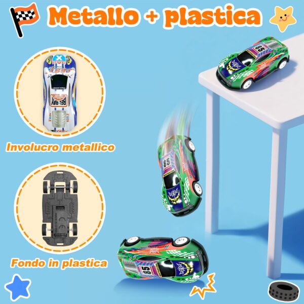 GizmoVine Set 10 Macchinine in Metallo con Lanciatore, Tappeto da Gioco e Sacca GizmoVine Set 10 Macchinine in Metallo con Lanciatore, Tappeto da Gioco e Sacca