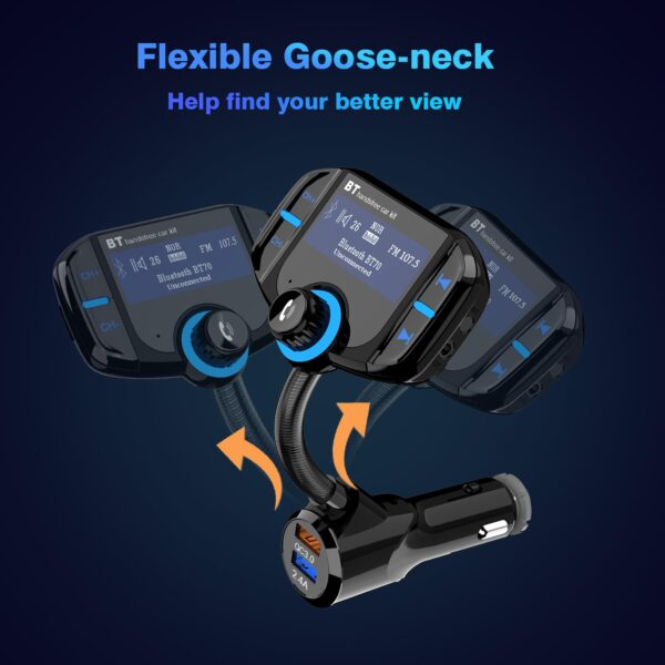 GizmoVine FM Transmitter with 1.7" Display and Volume Control Knob GizmoVine FM Transmitter with 1.7″ Display and Volume Control Knob