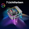 GizmoVine Bluetooth 5.3 FM Transmitter, 54W with PD 36W and QC3.0 18W GizmoVine Transmetteur FM Bluetooth 5.3 54W avec PD 36W et QC3.0 18W