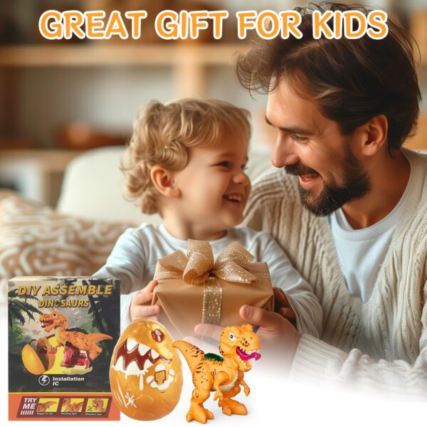 GizmoVine Dinosaur Egg, Build-Your-Own T-Rex with Sounds and Lights GizmoVine Dinosaur Egg Toy, Build-Your-Own T-Rex with Sounds and Lights