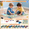 GizmoVine Auto Spielzeug Set, 10 Spielzeugautos aus Metall mit Katapult und Spielmatte
