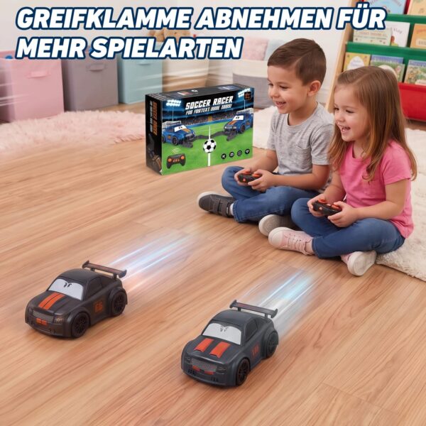 GizmoVine RC Fußball Auto Ferngesteuert, 2-Spieler Set mit Arena und Toren