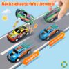 GizmoVine Auto Spielzeug Set, 22 Spielzeugautos aus Metall mit 8 Straßensperren