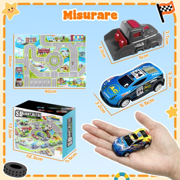 GizmoVine Set 10 Macchinine in Metallo con Lanciatore, Tappeto da Gioco e Sacca GizmoVine Set 10 Macchinine in Metallo con Lanciatore, Tappeto da Gioco e Sacca