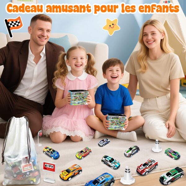 GizmoVine Coffret 10 Petites Voitures en Métal avec Catapulte et Tapis de Jeu GizmoVine Coffret 10 Petites Voitures en Métal avec Catapulte et Tapis de Jeu