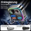 GizmoVine Bluetooth 5.4 FM Transmitter, 63W with PD 45W and 18W