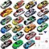 GizmoVine Set de 22 Coches de Juguete de Metal con 8 Obstáculos, Coches de Retroceso 1:64 GizmoVine Set de 22 Coches de Juguete de Metal con 8 Obstáculos, Coches de Retroceso 1:64